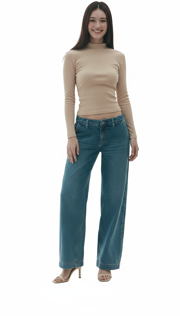 MOCK NECK FULLL SLEEVES WOMEN SOLID TOP