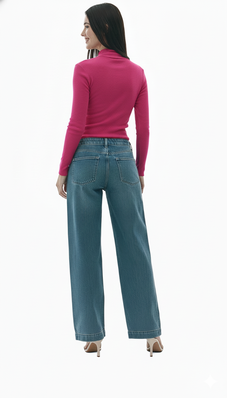 MOCK NECK FULLL SLEEVES WOMEN SOLID TOP