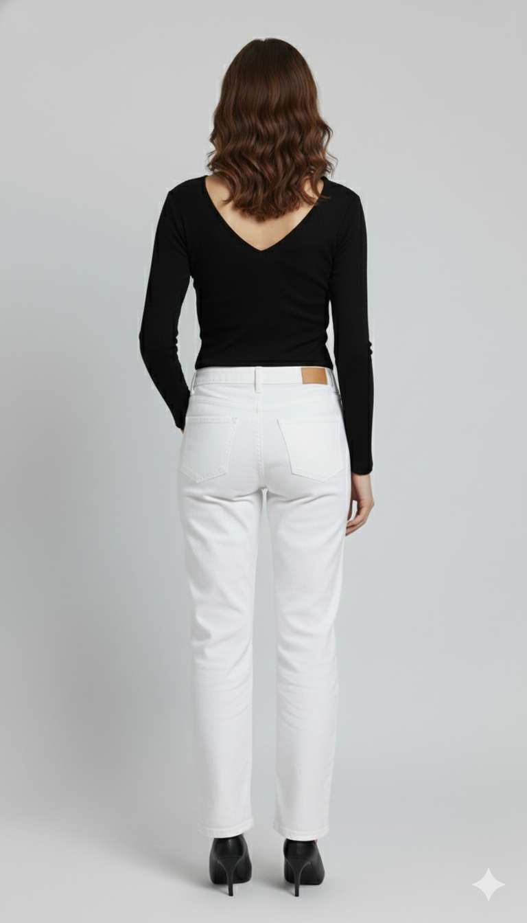 V NECK FULLL SLEEVES WOMEN SOLID TOP