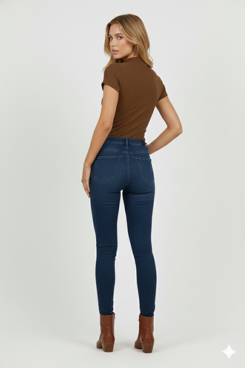 MOCK NECK HALF SLEEVES WOMEN SOLID TOP