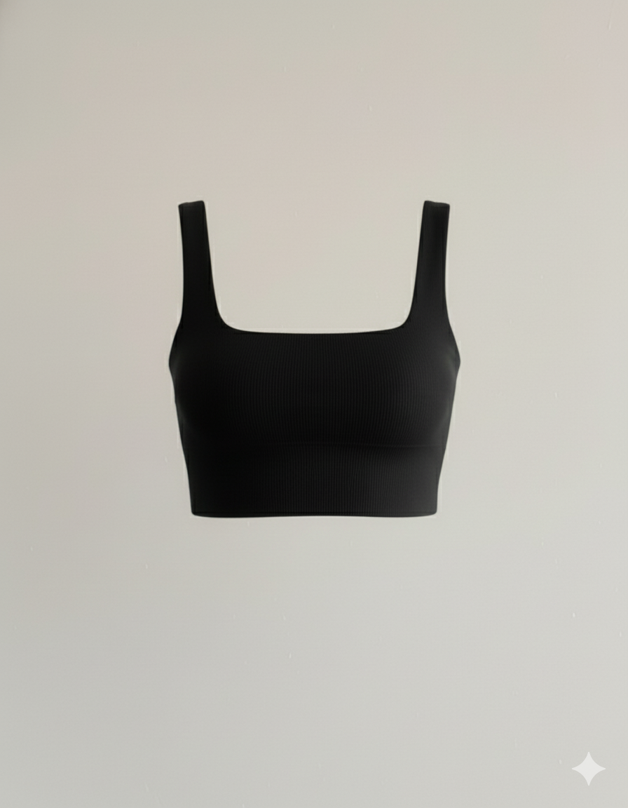 SQUARE NECK SLEEVLESS WOMEN TANK TOP