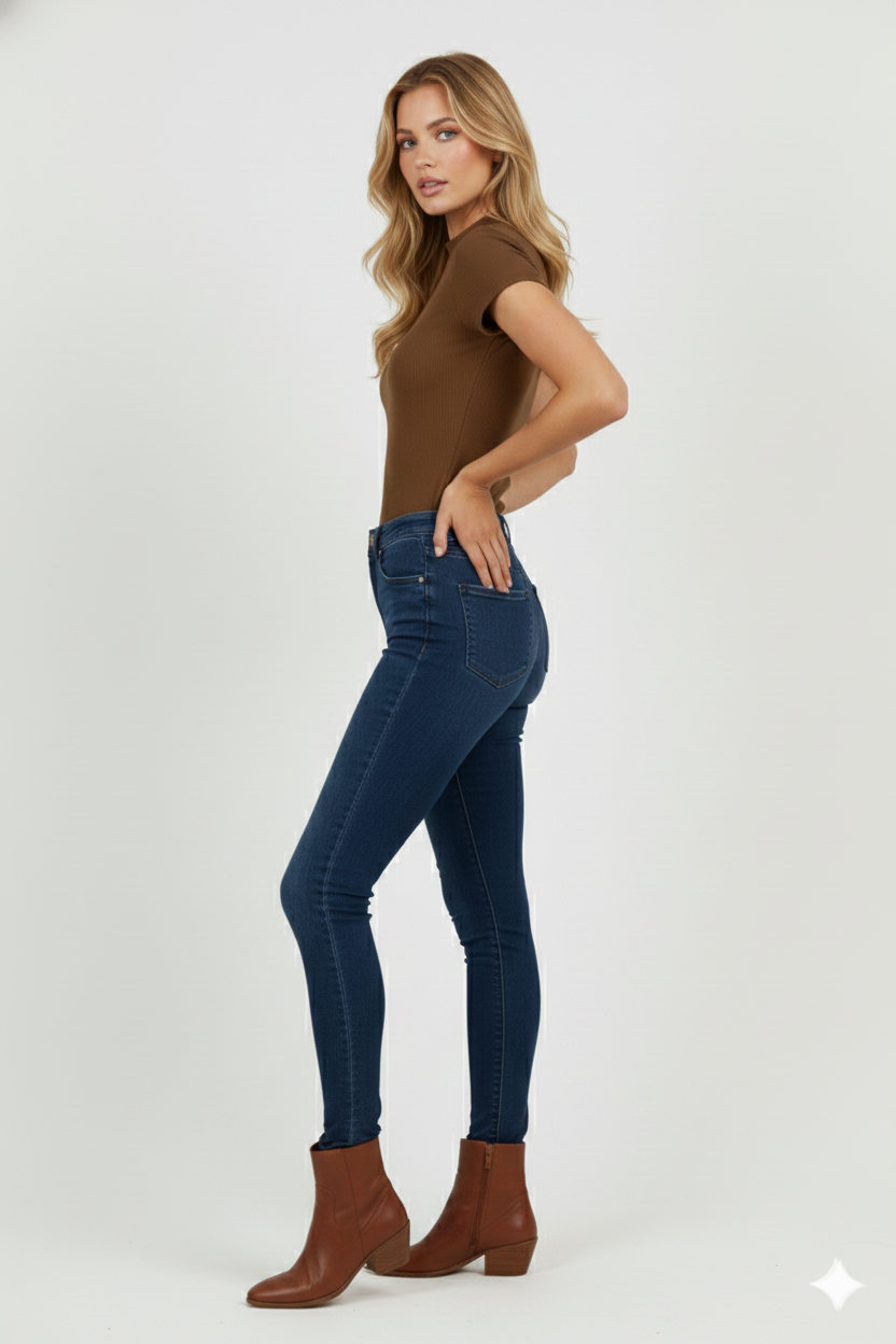 MOCK NECK HALF SLEEVES WOMEN SOLID TOP