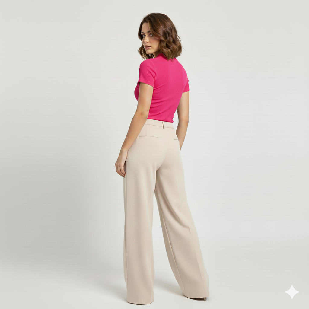 PLAIN COLLAR HALF SLEEVES WOMEN SOLID TOP