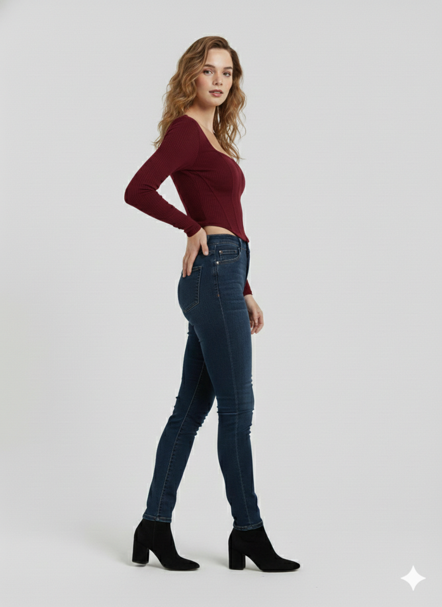 COORSET FULLL SLEEVES WOMEN SOLID TOP