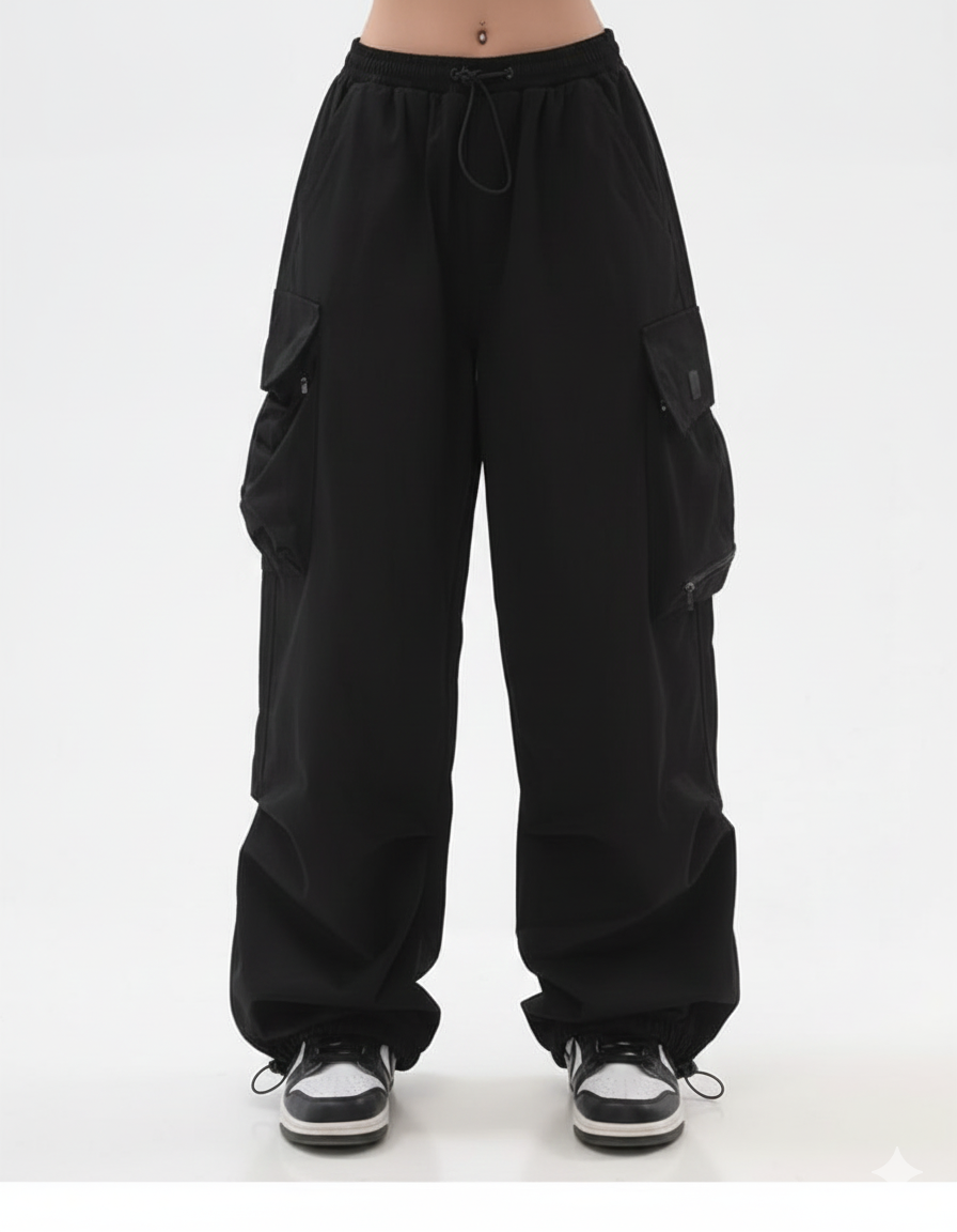 ROUND NECK SLEEVLESS CROPPED TOP WITH JOGGERS