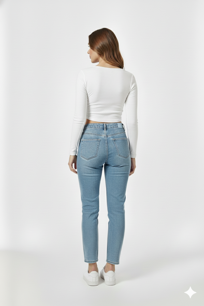 ROUND NECK FULLL SLEEVES WOMEN SOLID TOP