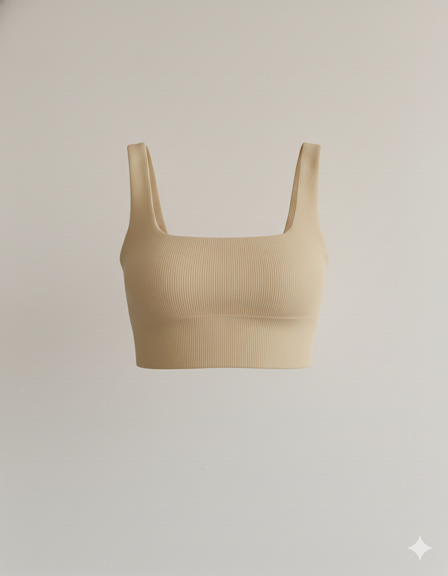 SQUARE NECK SLEEVLESS WOMEN TANK TOP