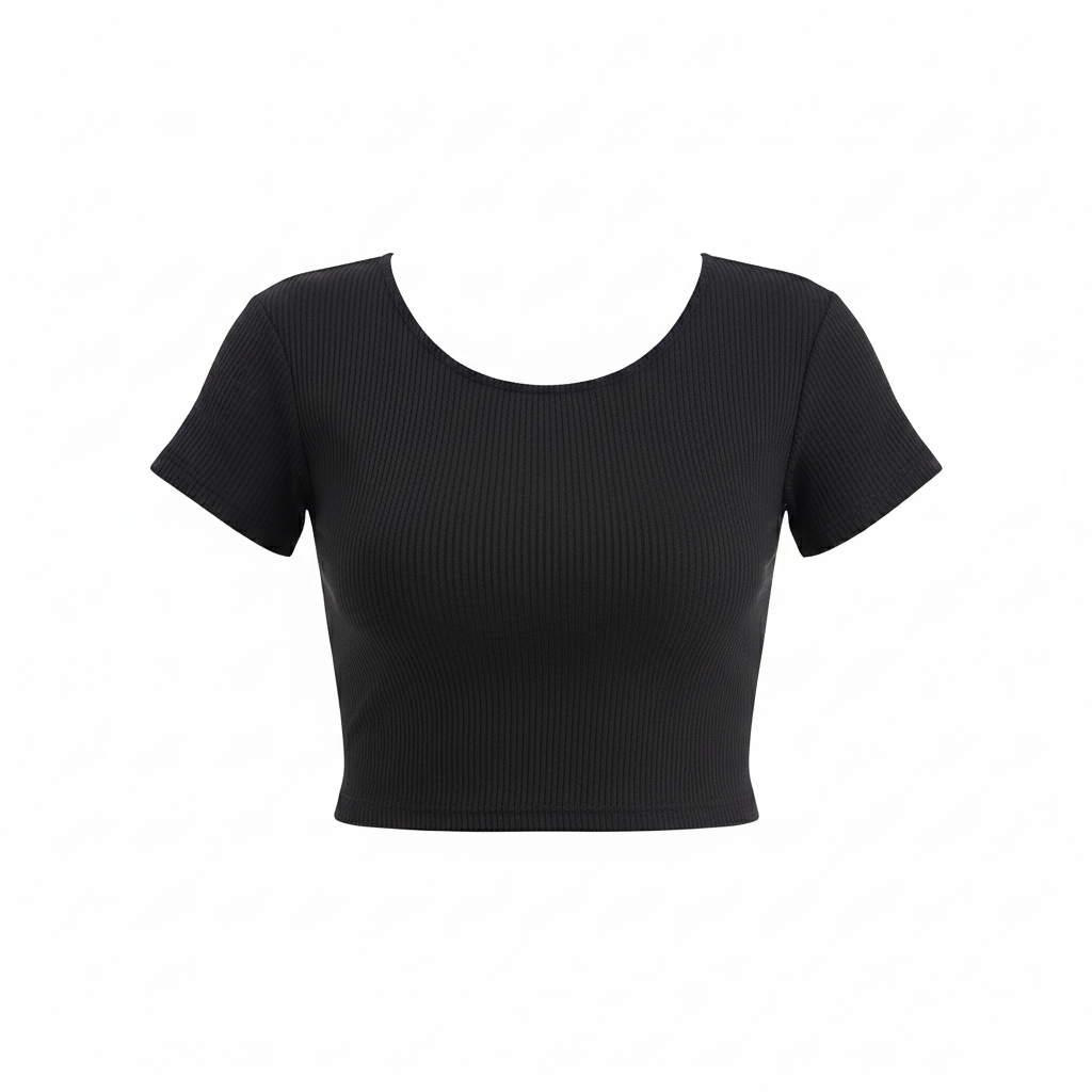 ROUND NECK HALF SLEEVES WOMEN TANK TOP