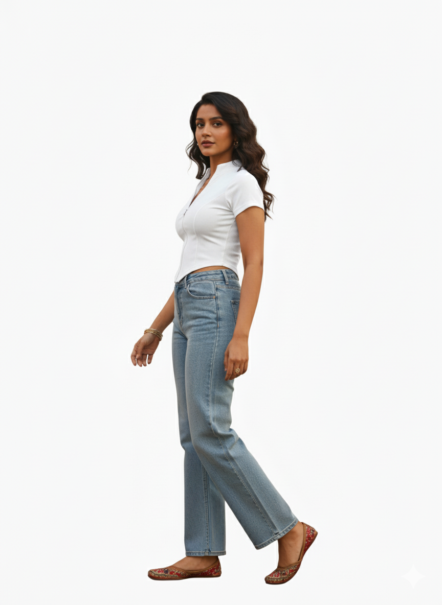 ZIP COORSET WOMEN SOLID TOP