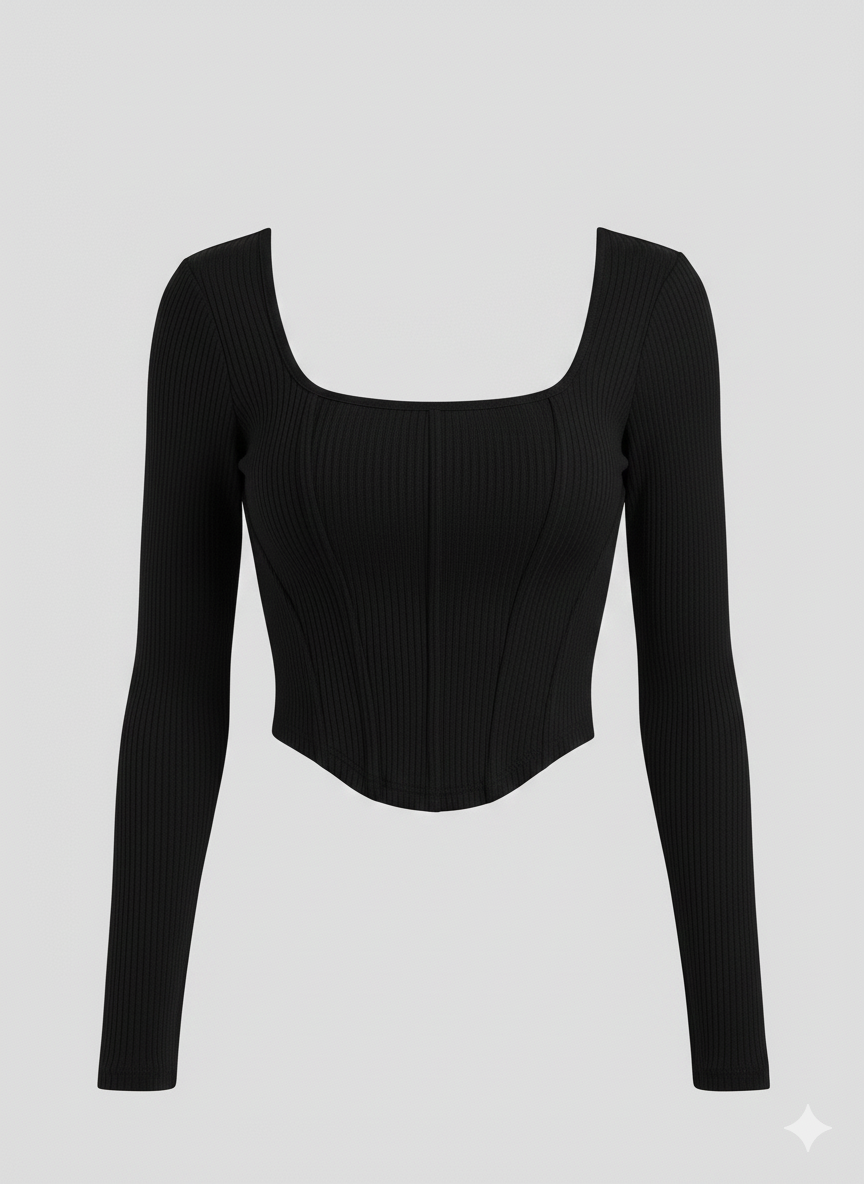 COORSET FULLL SLEEVES WOMEN SOLID TOP