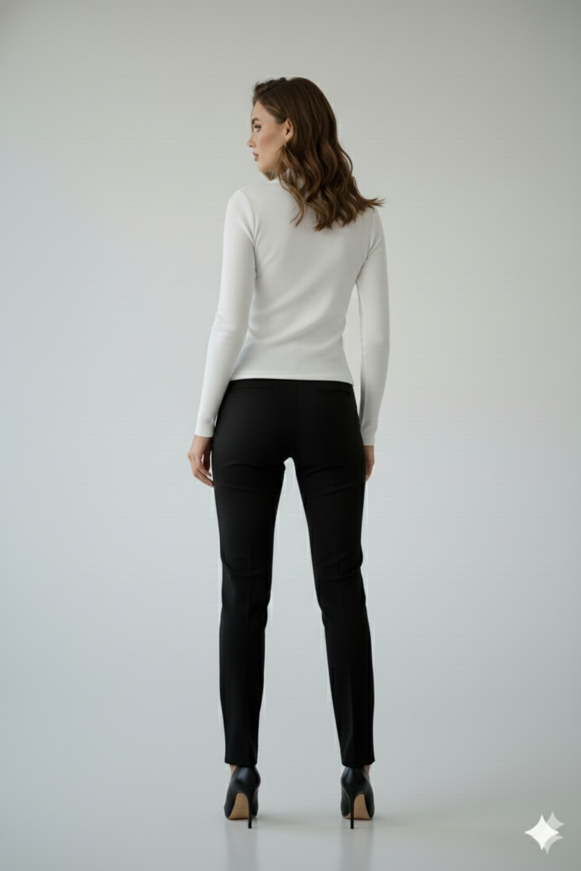 PLAIN COLLAR FULLL SLEEVES WOMEN SOLID TOP