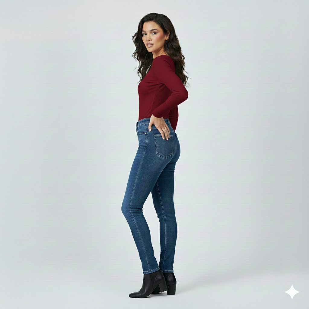 SQUARE NECK FULLL SLEEVES WOMEN SOLID TOP