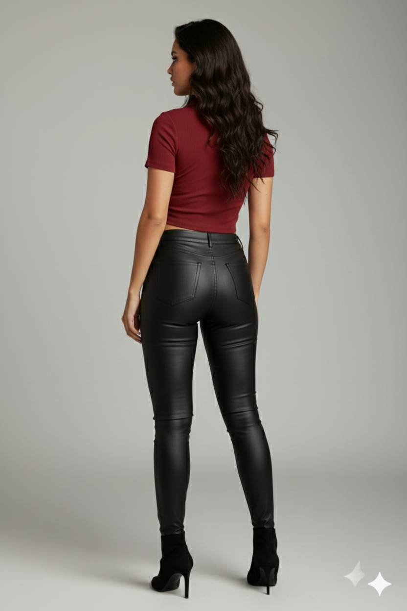 FRONT DRWASTEING V - NECK HALF SLEEVES WOMEN TOP