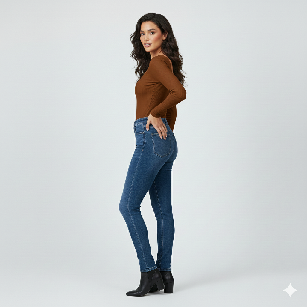 SQUARE NECK FULLL SLEEVES WOMEN SOLID TOP