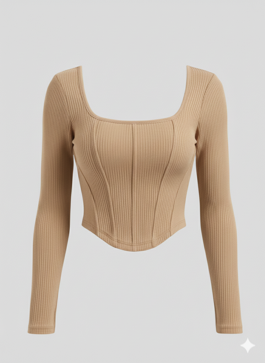 COORSET FULLL SLEEVES WOMEN SOLID TOP