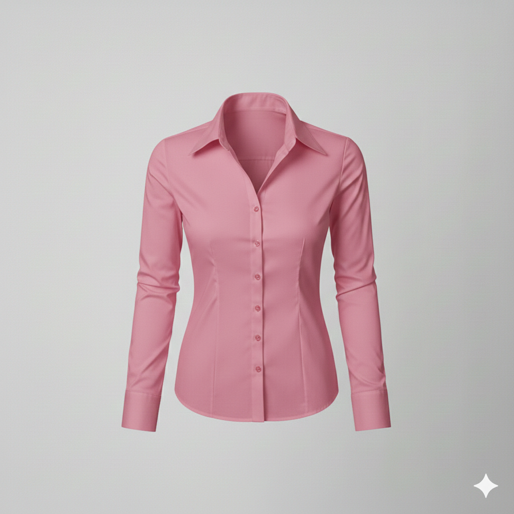 COTTON FULL SLEEVES PLAIN WOMEN CROPPED SHIRT