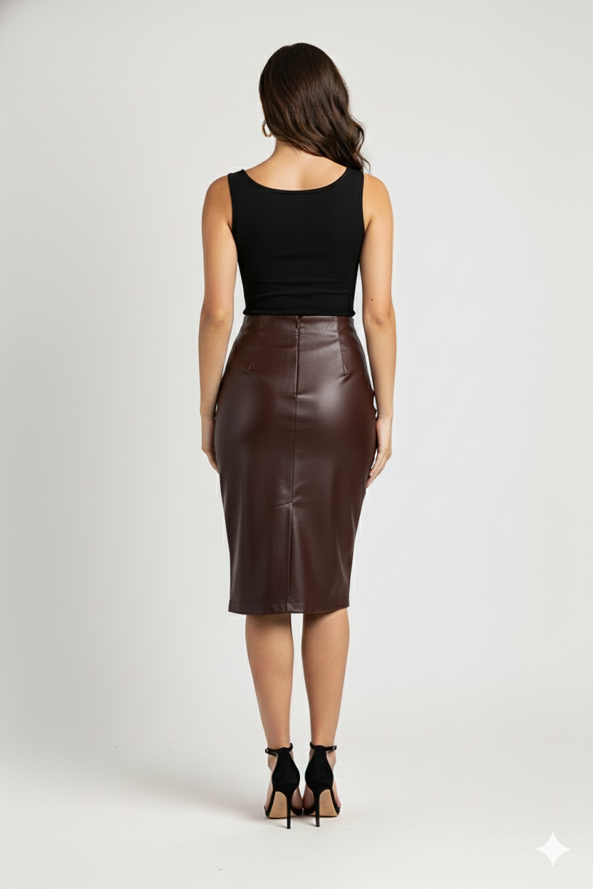 PLATTED WOMEN SOLID TANK TOP