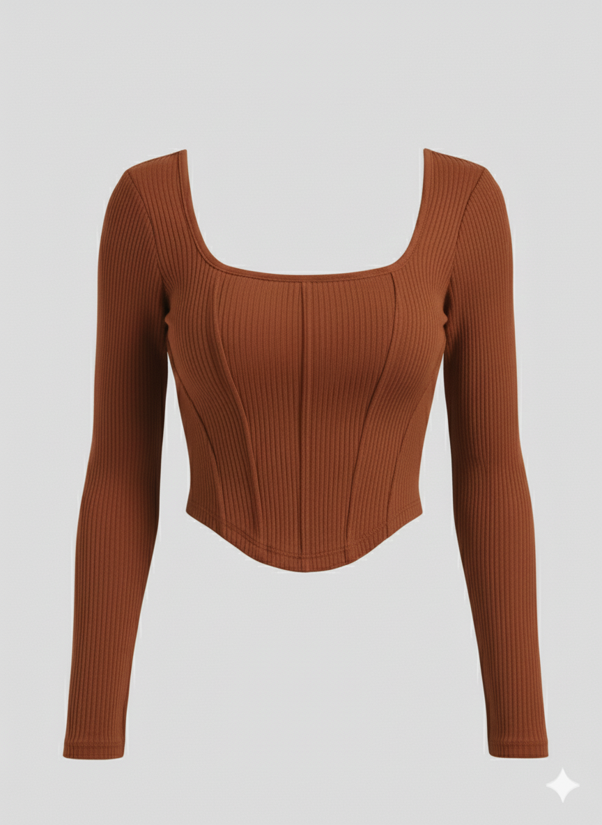 COORSET FULLL SLEEVES WOMEN SOLID TOP