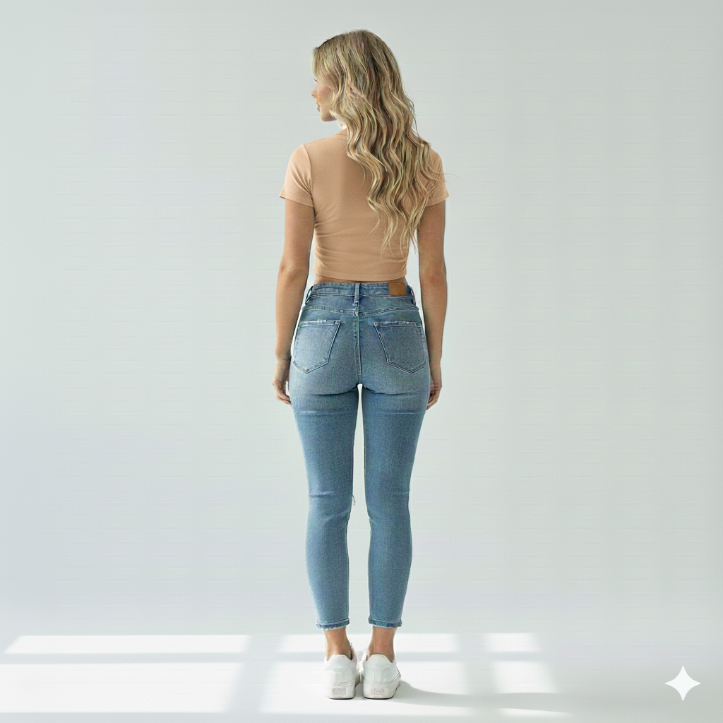 ROUND NECK HALF SLEEVES WOMEN TANK TOP