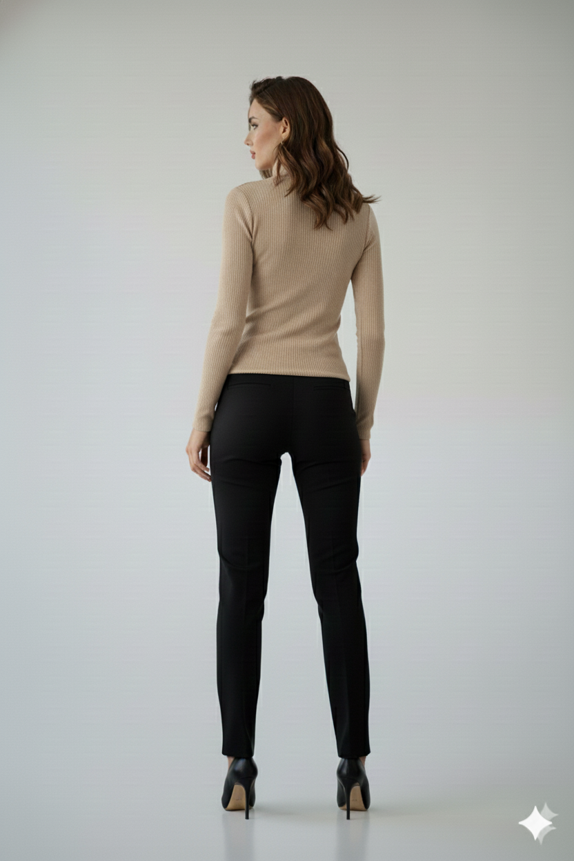 PLAIN COLLAR FULLL SLEEVES WOMEN SOLID TOP