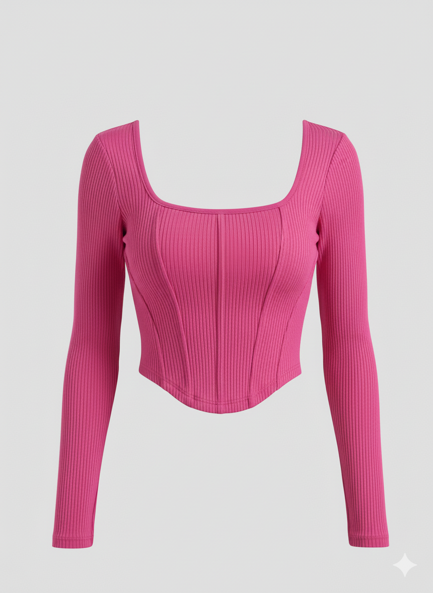 COORSET FULLL SLEEVES WOMEN SOLID TOP