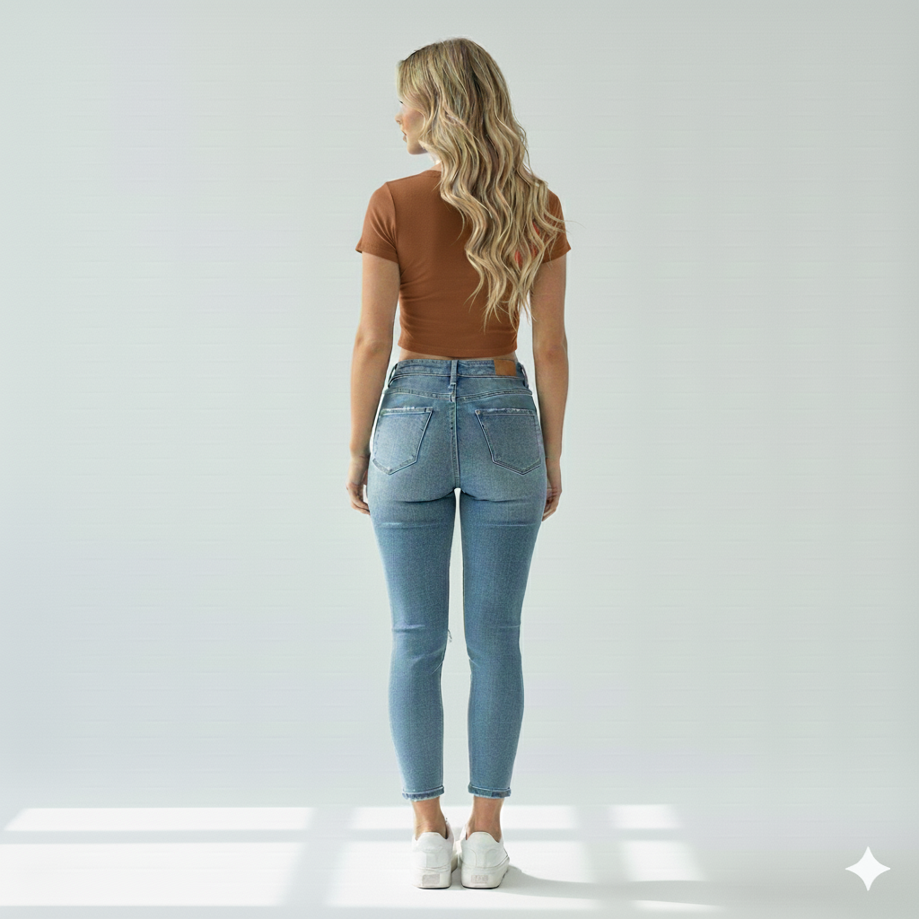 ROUND NECK HALF SLEEVES WOMEN TANK TOP